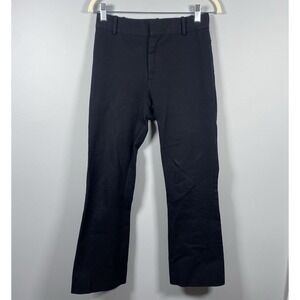 Frame Black Noir Le Crop Mini Boot Trouser Cropped High Rise Flare Pants Women 2